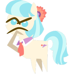 Size: 512x512 | Tagged: safe, derpibooru import, coco pommel, earth pony, pony, .svg available, emoji, female, mare, pointy ponies, simple background, solo, thinking, thinking emoji, thonk, trace, transparent background, vector