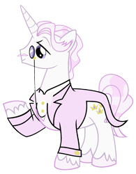 Size: 1920x2463 | Tagged: safe, derpibooru import, edit, fancypants, fleur-de-lis, pony, unicorn, high res, male, palette swap, ponyar fusion, recolor, simple background, smiling, stallion, transparent background, vector, vector edit