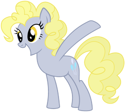 Size: 1920x1728 | Tagged: safe, derpibooru import, edit, derpy hooves, pinkie pie, earth pony, pony, derpy pie, palette swap, ponyar fusion, recolor, simple background, smiling, transparent background, vector, vector edit