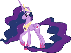 Size: 1920x1430 | Tagged: safe, derpibooru import, edit, princess celestia, princess twilight 2.0, twilight sparkle, twilight sparkle (alicorn), alicorn, pony, the last problem, crown, jewelry, older, older twilight, palette swap, ponyar fusion, recolor, regalia, simple background, smiling, transparent background, vector, vector edit