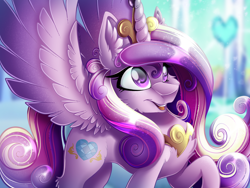 Size: 2224x1668 | Tagged: safe, artist:mychelle, derpibooru import, princess cadance, alicorn, pony, cute, female, fluffy, mare, solo