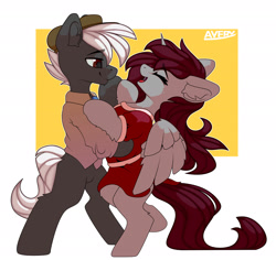 Size: 2988x2824 | Tagged: safe, artist:avery-valentine, derpibooru import, earth pony, pegasus, pony, commission, ych result