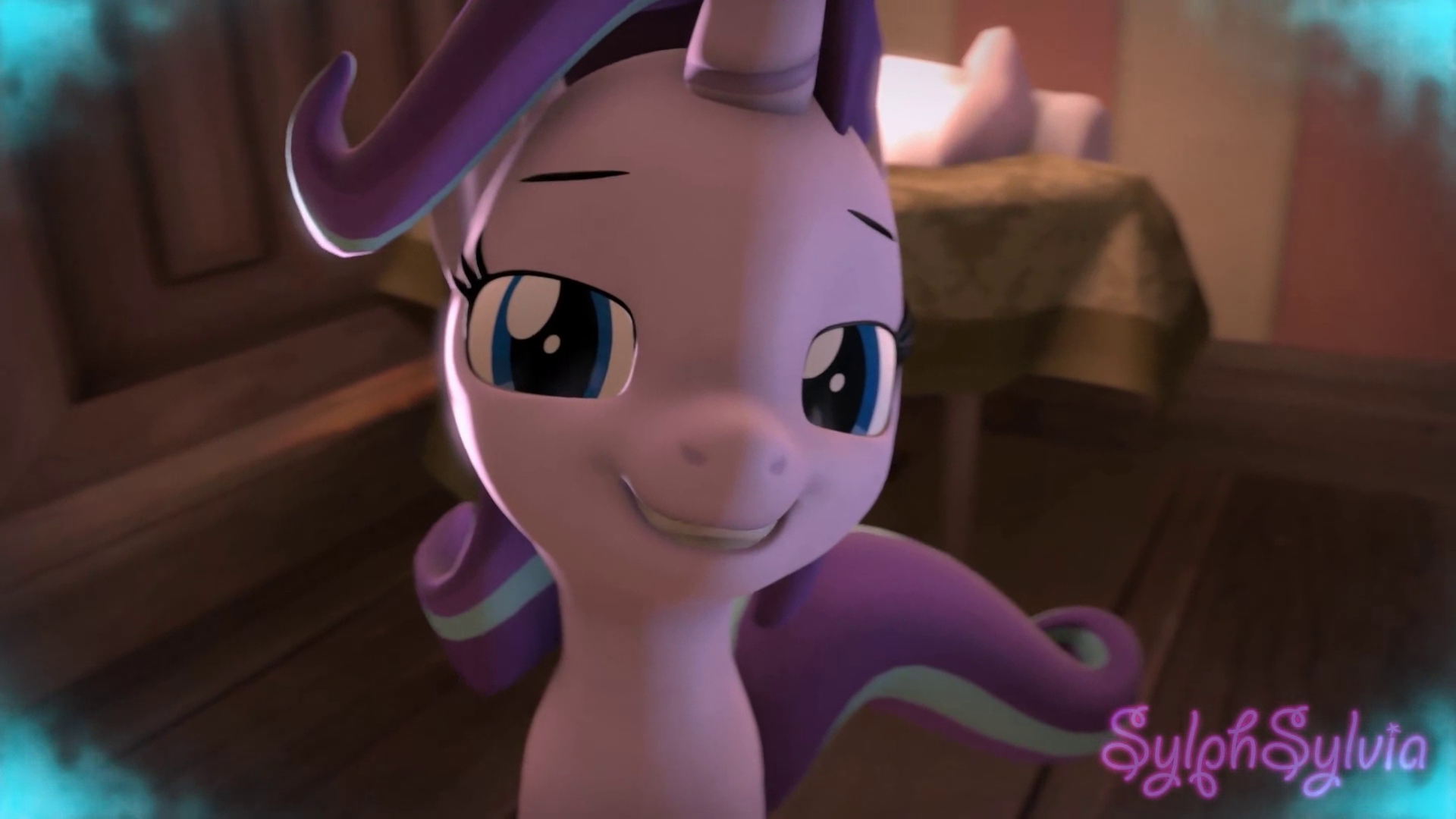 2880154 - suggestive, artist:sylphsylvia, derpibooru import, starlight  glimmer, 3d, animated, bedroom eyes, drool, drool string, endosoma,  esophagus, female pred, food, foodplay, maw, mawplay, mawshot, nom,  non-fatal vore, offscreen character, open ...