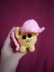 Size: 3120x4160 | Tagged: safe, artist:casquitos kawaii, derpibooru import, fluttershy, human, pegasus, pony, amigurumi, chubbie, crochet, cute, daaaaaaaaaaaw, irl, irl human, owo, photo, plushie, shyabetes, solo