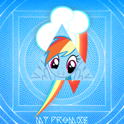 Size: 2400x2400 | Tagged: safe, artist:wooshy, derpibooru import, rainbow dash, pegasus, abstract background, bust, cutie mark, earth wind & fire, portrait