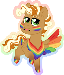 Size: 1696x1962 | Tagged: safe, artist:queenderpyturtle, derpibooru import, oc, pegasus, pony, colored wings, male, multicolored wings, pride, pride flag, rainbow wings, simple background, solo, stallion, transparent background, wings