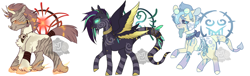 Size: 1500x453 | Tagged: safe, artist:lavvythejackalope, derpibooru import, oc, oc only, demon, demon pony, pegasus, pony, undead, zombie, zombie pony, pegasus oc, smiling, wings