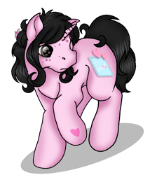 Size: 773x905 | Tagged: safe, artist:guruyunus17, derpibooru import, oc, oc:siti shafiyyah, pony, unicorn, g3, 2020, heart, heart eyes, hoof heart, indonesia, medibang paint, simple background, solo, transparent background, wingding eyes