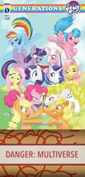 Size: 500x1037 | Tagged: safe, derpibooru import, idw, applejack, applejack (g1), firefly, fluttershy, glory, posey, rainbow dash, rarity, surprise, twilight (g1), twilight sparkle, twilight sparkle (alicorn), alicorn, g1, book, loki, marvel cinematic universe, multiverse, spoilers for another series