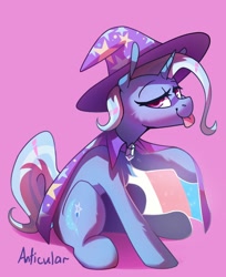 Size: 1134x1388 | Tagged: safe, artist:anticular, derpibooru import, trixie, pony, unicorn, solo, trans trixie, transgender