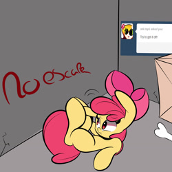 Size: 1280x1280 | Tagged: safe, artist:turtlefarminguy, derpibooru import, apple bloom, female, filly, solo, tumblr