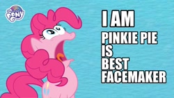 Size: 1281x720 | Tagged: safe, artist:xenoneal, derpibooru import, pinkie pie, too many pinkie pies, deep breath, faic, funny face, gasp, grammar error, pinkie pie is best facemaker