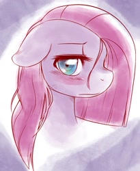 Size: 1201x1468 | Tagged: safe, artist:kurogewapony, derpibooru import, pinkie pie, earth pony, pony, blushing, looking at you, pinkamena diane pie, simple background