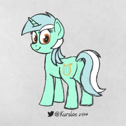 Size: 1500x1500 | Tagged: safe, artist:kurslos, derpibooru import, lyra heartstrings, pony, unicorn, atg 2021, dock, natg 2021, newbie artist training grounds, solo