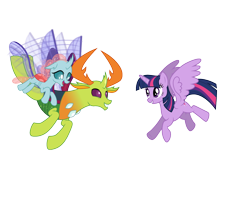 Size: 1280x1024 | Tagged: safe, artist:dashiesparkle, artist:decprincess, derpibooru import, edit, ocellus, thorax, twilight sparkle, twilight sparkle (alicorn), alicorn, changedling, changeling, alternate universe, father and child, father and daughter, female, flying, husband and wife, interspecies offspring, king thorax, male, mother and child, mother and daughter, offspring, parent and child, parent:thorax, parent:twilight sparkle, parents:twirax, shipping, simple background, straight, transparent background, twirax, vector, vector edit