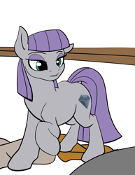 Size: 927x1200 | Tagged: safe, artist:acesential, artist:tf-sential, part of a set, maud pie, earth pony, pony, chair, comic, female, solo, transformation