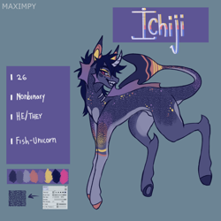 Size: 5000x5000 | Tagged: safe, artist:maximpy, derpibooru import, oc, oc:ichiji, pony, unicorn, absurd resolution, augmented tail, fish tail, male, solo