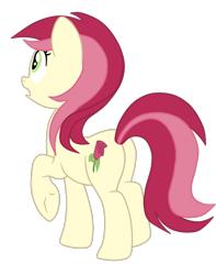 Size: 1188x1504 | Tagged: safe, artist:gmaplay, derpibooru import, roseluck, earth pony, pony, butt, plot, rosebutt, solo