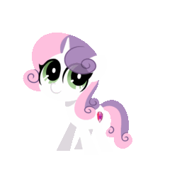 Size: 1000x1000 | Tagged: safe, artist:sugar morning, derpibooru import, apple bloom, scootaloo, sweetie belle, pony, unicorn, animated, blinking, cutie mark crusaders, female, filly, gif, older, older sweetie belle, simple background, solo, standing, transparent background