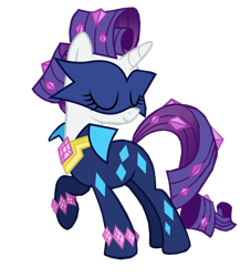 Size: 1280x1407 | Tagged: safe, artist:benpictures1, radiance, rarity, unicorn, power ponies (episode), female, inkscape, mare, power ponies, vector