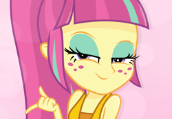 Size: 1280x887 | Tagged: safe, artist:daarkenn, derpibooru import, sour sweet, dance magic, equestria girls, spoiler:eqg specials, bedroom eyes, bust, portrait, solo