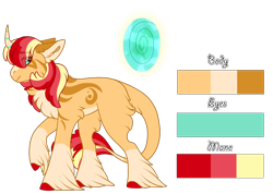 Size: 1614x1148 | Tagged: safe, alternate version, artist:nobleclay, derpibooru import, oc, oc:helios, pony, unicorn, male, offspring, parent:big macintosh, parent:sunset shimmer, parents:shimmermac, reference sheet, simple background, solo, stallion, transparent background, unshorn fetlocks