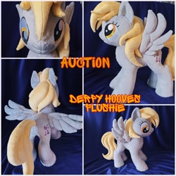 Size: 3464x3464 | Tagged: safe, artist:kuroran, derpibooru import, derpy hooves, pegasus, pony, advertisement, irl, photo, plushie, solo