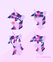 Size: 2024x2387 | Tagged: safe, artist:memengla, derpibooru import, twilight sparkle, twilight sparkle (alicorn), alicorn, pony, sidemouth