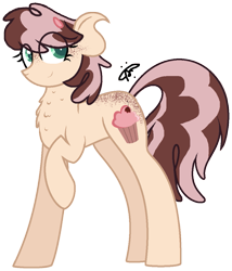 Size: 919x1073 | Tagged: safe, artist:gallantserver, derpibooru import, oc, oc:creamcake valentine, earth pony, pony, female, mare, offspring, parent:cheese sandwich, parent:coco pommel, simple background, solo, transparent background