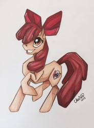 Size: 940x1280 | Tagged: safe, artist:chaisia, derpibooru import, apple bloom, female, filly, solo