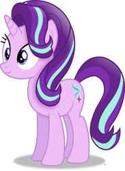 Size: 3575x4887 | Tagged: safe, artist:anime-equestria, derpibooru import, starlight glimmer, pony, unicorn, :3, absurd resolution, cute, female, glimmerbetes, horn, mare, simple background, smiling, solo, transparent background, vector