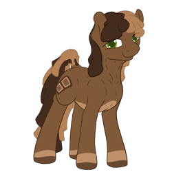 Size: 2048x2048 | Tagged: safe, artist:parallel black, artist:perpendicular white, oc, oc only, oc:parallel black, chocolate pony, earth pony, food pony, original species, ponybooru collab 2021, chocolate, digital art, dock, earth pony oc, looking at you, male, simple background, solo, stallion, transparent background