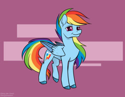 Size: 1280x992 | Tagged: safe, artist:glassygreatart, derpibooru import, rainbow dash, pegasus, pony, female, mare, smiling, solo