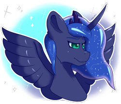 Size: 2160x1850 | Tagged: safe, artist:darmetyt, derpibooru import, princess luna, anthro, constellation, simple background, solo, transparent background