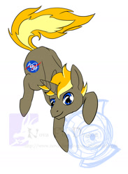 Size: 1280x1748 | Tagged: artist needed, safe, derpibooru import, oc, oc:roger houston, pony, unicorn, male, portal (valve), solo, space core, stallion