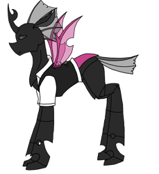 Size: 2680x2921 | Tagged: safe, artist:agdapl, derpibooru import, changeling, changelingified, clothes, crossover, male, purple changeling, simple background, species swap, spy, team fortress 2, transparent background