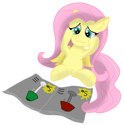 Size: 1280x1288 | Tagged: safe, artist:zeccy-zebra, derpibooru import, fluttershy, pegasus, pony, atg 2021, catalogue, decision, female, indecisive, lamp, newbie artist training grounds, simple background, solo, transparent background