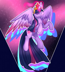 Size: 1280x1413 | Tagged: safe, artist:6hawtowo9, derpibooru import, twilight sparkle, twilight sparkle (alicorn), alicorn, pony, crown, element of magic, eyes closed, female, jewelry, regalia, solo