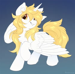 Size: 1280x1267 | Tagged: safe, artist:hioshiru, derpibooru import, oc, oc only, oc:star nai, alicorn, pony, solo