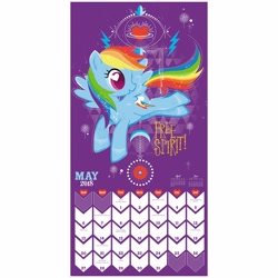 Size: 2560x2560 | Tagged: safe, artist:day dream, derpibooru import, pegasus, pony, 2018, 2018 my little pony wall calendar (day dream), calendar, female, free spirit, heart, heart eyes, lightning bolts, mare, may, official, solo, stock vector, wingding eyes