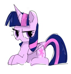 Size: 768x801 | Tagged: safe, artist:pnpn_721, derpibooru import, twilight sparkle, twilight sparkle (alicorn), alicorn, pony, female, lidded eyes, mare, open mouth, simple background, solo, white background