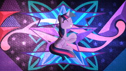 Size: 3840x2160 | Tagged: safe, artist:laszlvfx, artist:n0kkun, derpibooru import, edit, twilight sparkle, twilight sparkle (alicorn), alicorn, pony, solo, wallpaper, wallpaper edit