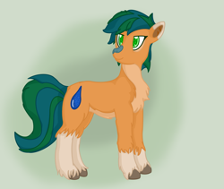 Size: 2581x2180 | Tagged: safe, alternate version, artist:autumnsfurart, derpibooru import, oc, oc only, earth pony, pony, chest fluff, colored, earth pony oc, gradient background, solo, unshorn fetlocks