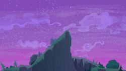 Size: 1280x720 | Tagged: safe, derpibooru import, screencap, student counsel, background, cloud, everfree forest, night, no pony, scenic ponyville, tree