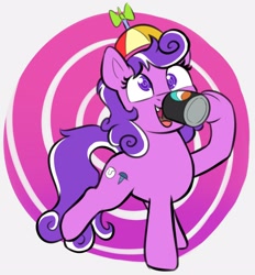 Size: 2570x2770 | Tagged: safe, artist:heretichesh, derpibooru import, screwball, earth pony, pony, bepis, drink, drinking, female, hat, mare, pepsi, propeller hat, soda, soda can, solo