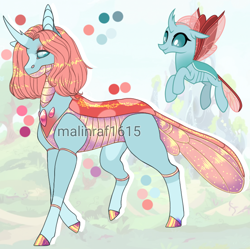 Size: 760x757 | Tagged: safe, artist:malinraf1615, derpibooru import, ocellus, changedling, changeling, female, redesign, solo