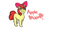 Size: 1366x686 | Tagged: safe, artist:strawberrytamamin, derpibooru import, apple bloom, adorabloom, cute, female, filly, solo