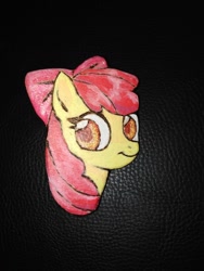 Size: 780x1040 | Tagged: safe, artist:megabait, derpibooru import, apple bloom, earth pony, pony, craft, handmade, magnet