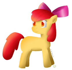 Size: 888x863 | Tagged: safe, artist:tierraverde, derpibooru import, apple bloom, female, filly, simple background, solo, transparent background