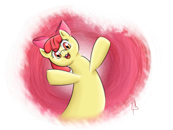 Size: 1600x1200 | Tagged: safe, artist:shadowsn25, derpibooru import, apple bloom, female, filly, looking at you, simple background, solo, transparent background